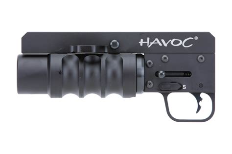 00 37mm 9 ST-9 Havoc Launcher Spike's Tactical 9" Side-Loading Havoc Launcher - Our Latest Version of the 9" Havoc Flare Launcher specs CNC machined. . Havoc 9 37mm launcher